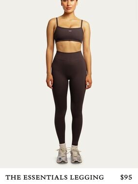 The Essentials Legging — Chocolate Brown